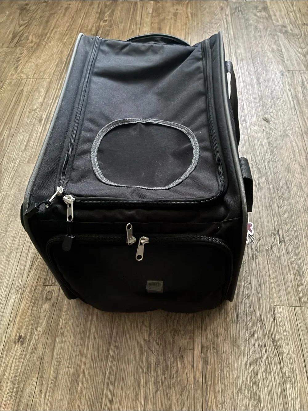 Black Travel Duffel Bag Dog Carrier